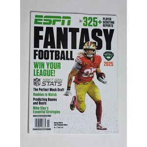 ESPN Fantasy Football 2025 Magazine How To Win, Predicting, Cheat Sheets, Expert